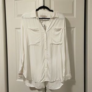 Loft Collard long sleeve T shirt